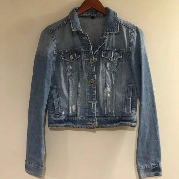 American Eagle Outfitters Women’s Jean Jacket Size Medium - Picture 1 of 9